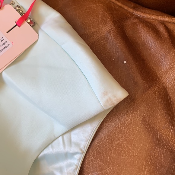 COPY - Ted Baker Mint Cocktail Dress w/ Jewels on Collar - Picture 8 of 9